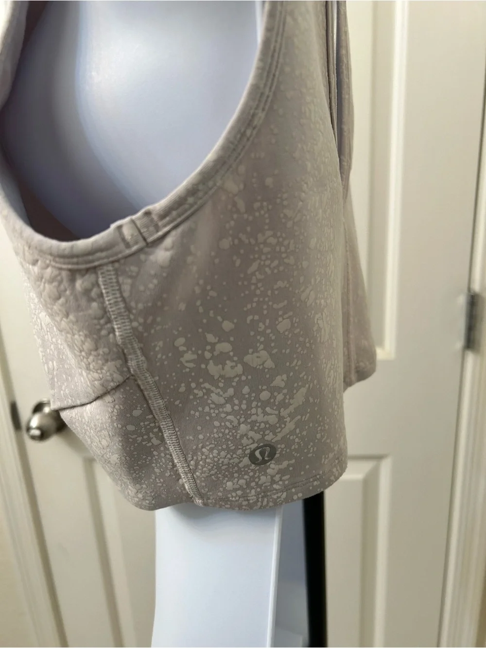 lululemon athletica Space-Dye Taupe Speckled Cropped Tank